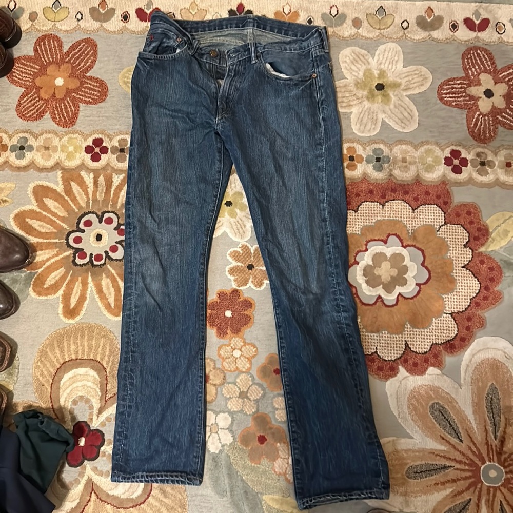 Polo RL Slim-Straight Blue Denim Jeans 32x32